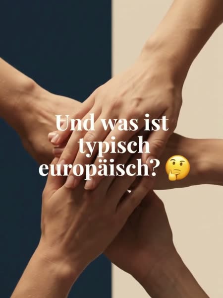 Teaser-Video: „Und was ist typisch europäisch?“ – Hände übereinander